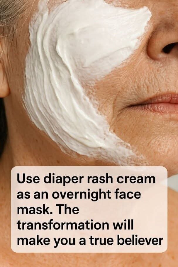 Use diaper rash cream as an overnight face mask. The transformation will make you a true believer.