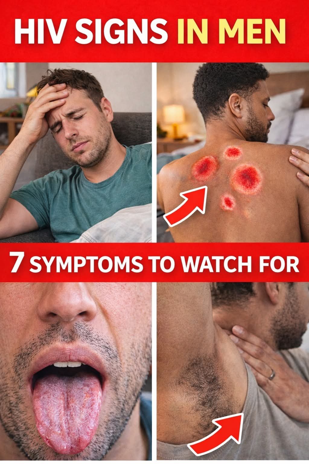 ⚠️ 7 Warning Signs of HIV in Men You Can’t Ignore