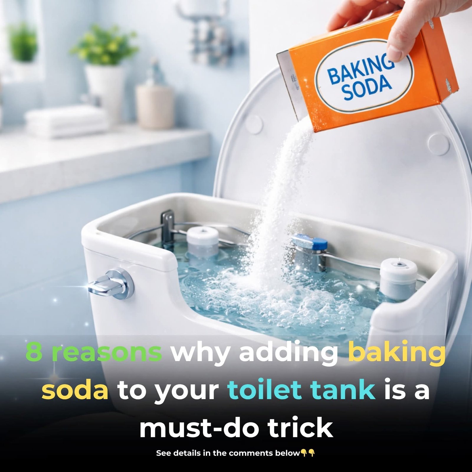 🚽✨ Add Baking Soda to Your Toilet Tank — 8 Surprising Benefits