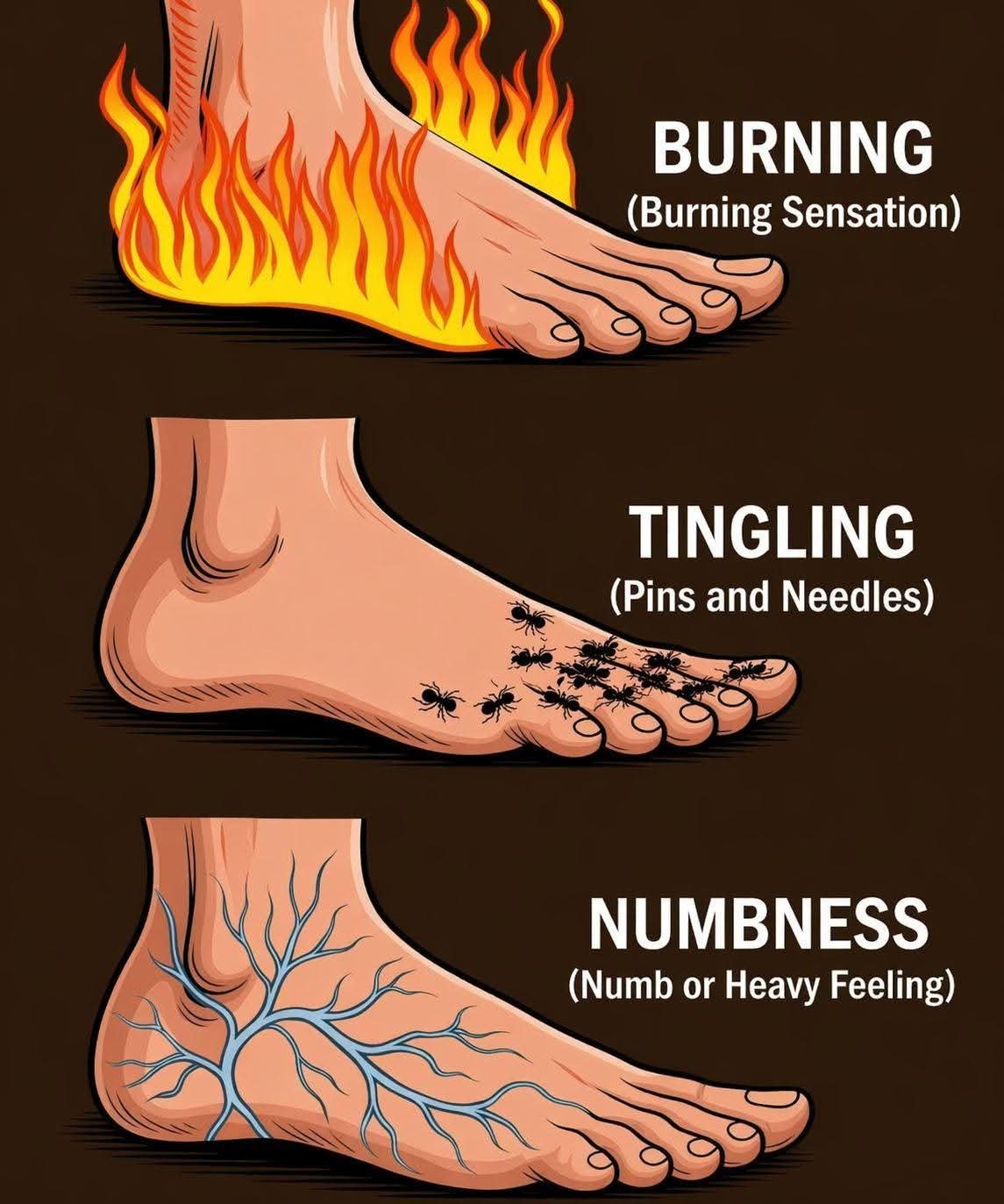 If you have these 9 symptoms in your feet , it’s a sign that… See more.