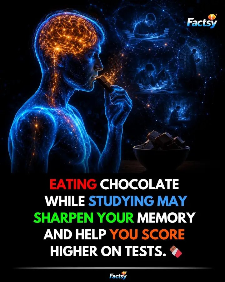 Your daily chocolate habit might be doing more for your grades than you think… See more