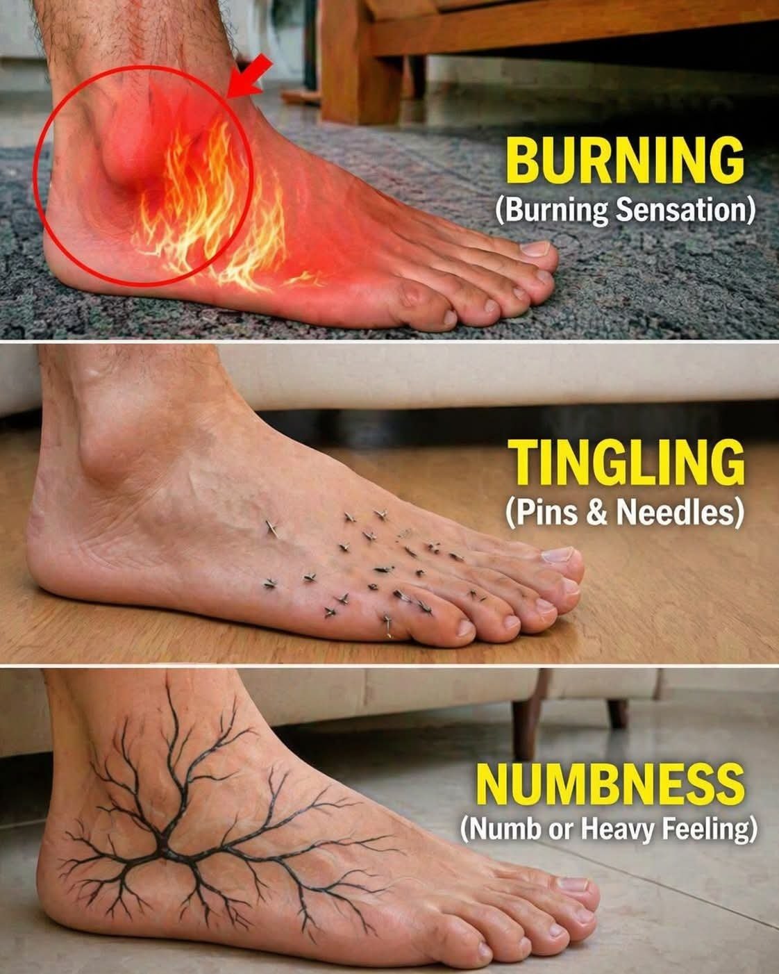If You Have These 9 Symptoms in Your Feet, It Could Be a Sign That Something Is Wrong