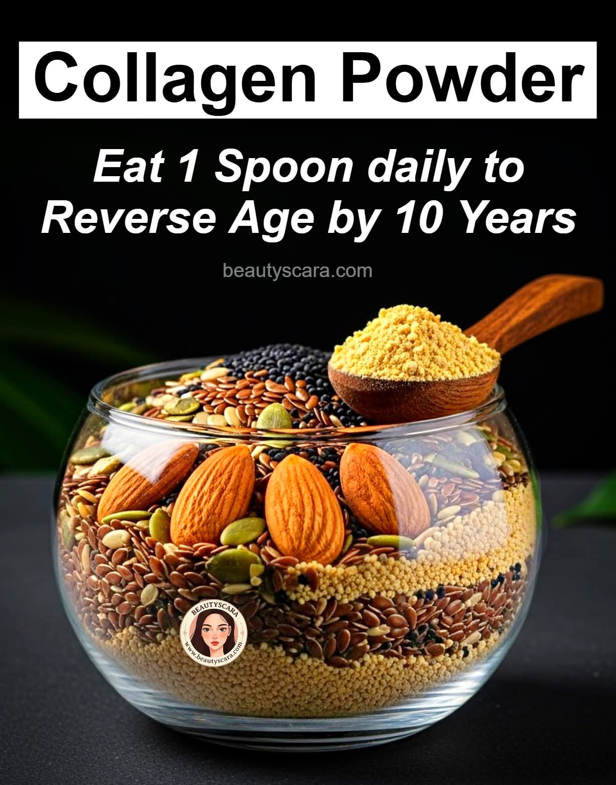 Collagen powder , Eat one Spoon daily to Reverse Age by 10 Years.